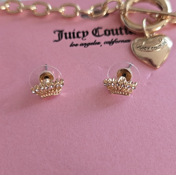 JUICY COUTURE Charm Necklace and Crown Earrings - Picture 11 of 14